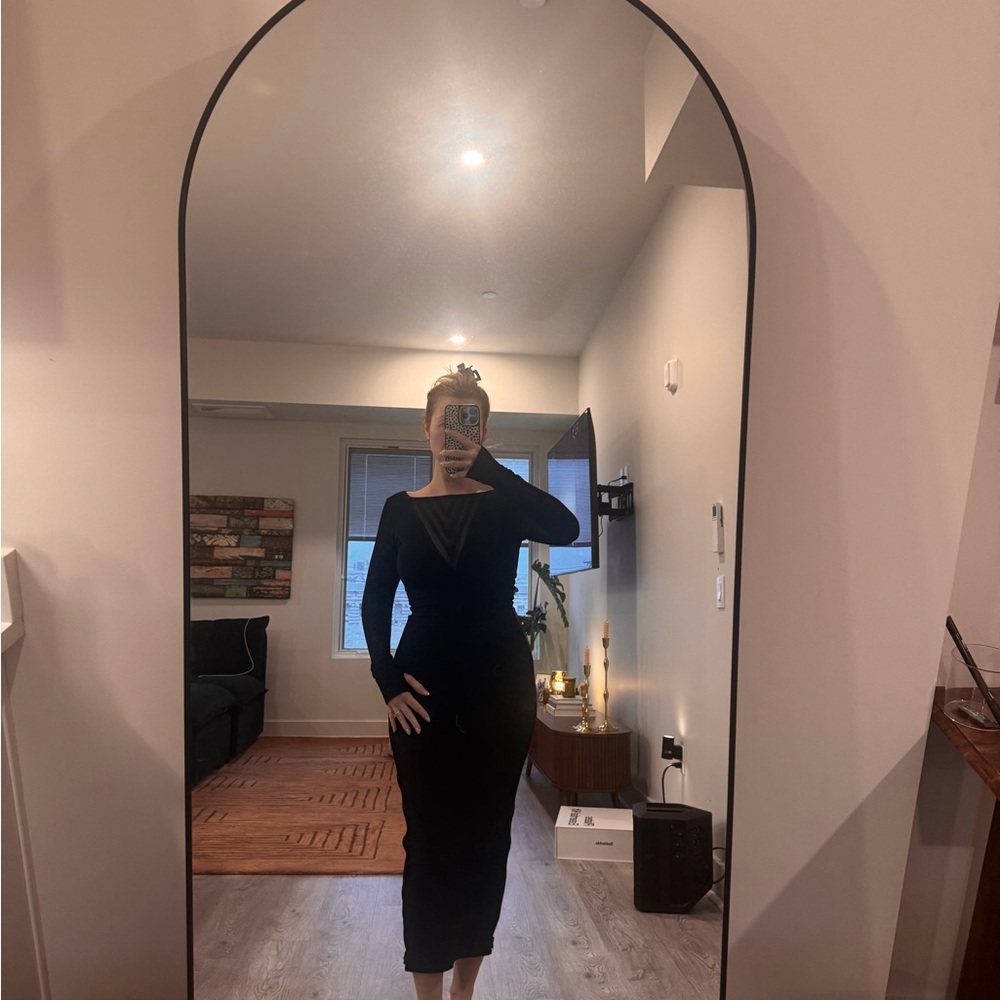 Five and Diamond - 5D x Stellar Dust Chevron Maxi Dress - bamboo - size medium